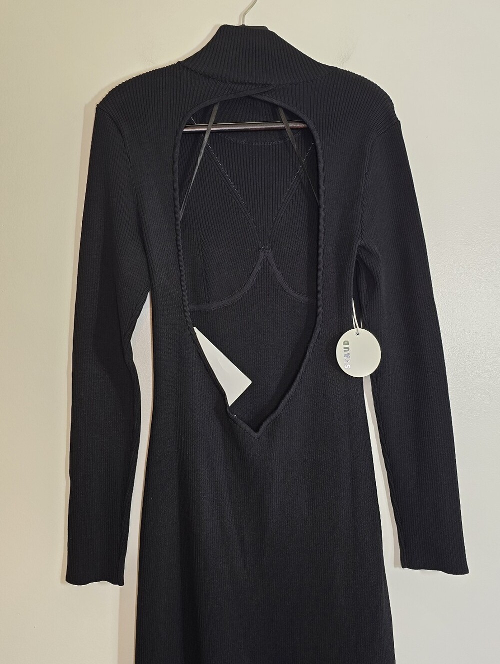 Staud Obsidian Knit Maxi Dress Black XL NWT New - Picture 10 of 13